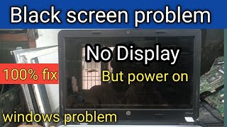 Fix it Laptop On but Display Black Black Screen Problem Laptop Starts but No Display [upl. by Anerom777]