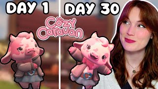 I Played 1MONTH Of Cozy Caravan Early Access [upl. by Nobile967]