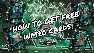 HOW TO GET FREE WM40 CARDS GLITCH WWE SUPERCARD [upl. by Ardnasyl873]