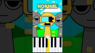 Garnold Theme Incredibox Sprunki  Normal Vs Horror on piano [upl. by Anthiathia]