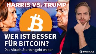 BITCOIN PROGNOSE 202425 Trump  Pump Harris  Crash  USWahl Szenarien amp Altcoin Ausverkauf [upl. by Mohkos839]