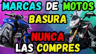 Marcas de MOTOS BASURA Que NUNCA debes COMPRAR [upl. by Nawj]