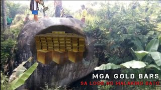 Binasag ang mga malalaking bato may laman kayang Gold Bar japanese treasure hunting [upl. by Wrennie60]