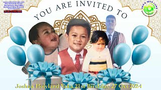 Joshua Holyland Vaka 21st Birthday Reception 27 Oct 2024  4K [upl. by Ilocin]