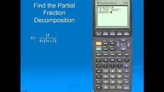 Partial Fractions Ti83  wwwtitutorcom [upl. by Nohsed132]