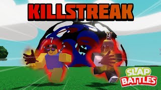 Killstreak Madness Roblox Slap Battles [upl. by Dleifniw943]