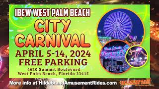 West Palm Beach City Carnival  April 4th  15th 2024 [upl. by Tneciv262]