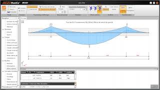 TUT0IDEA STATICA ETUDE DUNE POUTRE EN T RENVERSE AVEC CONSOLE [upl. by Harutak394]