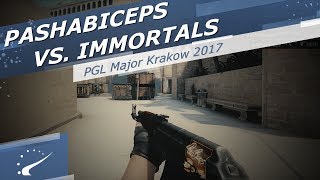 pashaBiceps vs Immortals  PGL Major Krakow 2017 [upl. by Htomit550]