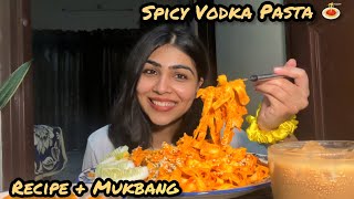 Gigi Hadid’s Spicy Vodka Pasta Recipe  Mukbang  Radhi Arora [upl. by Ilat]