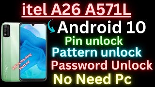 Itel A26 Hard Reset Pattern Unlock  Itel A26 A571L Factory Reset Without Pc 2024 [upl. by Hsak]