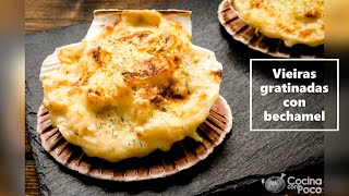 Vieiras gratinadas con bechamel [upl. by Sande]