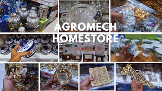 Agromech HomeStore KukatpallyNew Arrivals On HomeDecorGlassBrassIdolsGerman SilverkanchuPatra [upl. by Nibaj59]