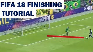 LOW DRIVEN SHOT TUTORIAL FIFA 18 [upl. by Teerell158]