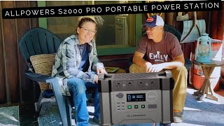 Great for Off Grid ALLPOWERS S2000 Pro Portable Power Station [upl. by Lenno]