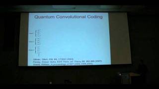 EntanglementAssisted Quantum Convolutional Coding Part 1  Mark M Wilde [upl. by Hsirap]