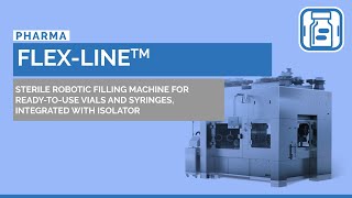 FlexLine™ Sterile Robotic Filling System for Vials and Syringes  Comecer [upl. by Ecyrb238]