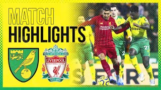 HIGHLIGHTS  Norwich City 01 Liverpool [upl. by Anyahs]