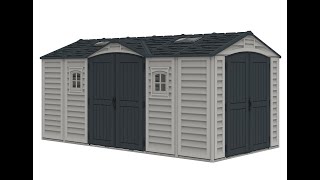 Duramax Apex Pro Vinyl Outdoor Storage Shed with 2 Sizes [upl. by Ahsiliw]