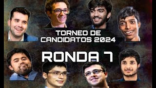 Torneo de candidatos 2024 Ronda 7  Todas las partidas [upl. by Eldoree610]