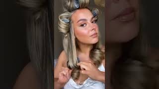 Velcro Rollers Tutorial  Easy Bouncy Curls [upl. by Ecirtap]