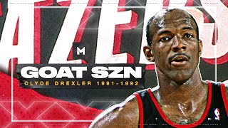 When Clyde Drexler Actually Rivaled MJ Best 199192 Highlights  GOAT SZN [upl. by Steven872]