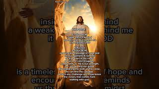 bible verse “Exodus 1414inside me is a behind a weak heart but behind me it is a strong Gof [upl. by Uranie]