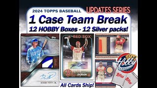 2024 Topps Update HOBBY 1 Case 12 Box TEAM break 6 eBay 110524 [upl. by Onid]