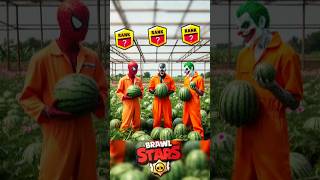 Brawlstar Rank 28 💪 Prison watermelon 🍉 Artist 🎯spiderman brawlstars marvel dc avengers [upl. by Corwun48]