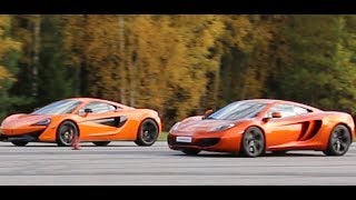 570 HP McLaren 570S vs 625 HP McLaren MP412C [upl. by Saber]