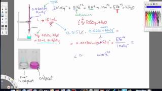 ChemDoctor finding iron using the permanganate titration [upl. by Aniat11]