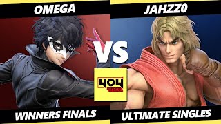 4o4 Weekly 19 WINNERS FINALS  Omega Joker Vs Jahzz0 Ken Smash Ultimate  SSBU [upl. by Nagap]