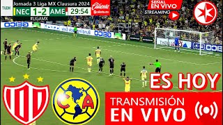 Necaxa Vs América En vivo 🔴🔴Ver Partido Necaxa vs América En vivo ✅Donde Ver J 3 Liga Mx Clausura [upl. by Nyladnewg]