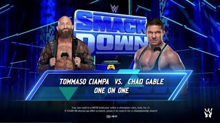 Tommaso Ciampa vs Chad Gable Elimination Chamber Qualifier Smackdown Episode 8 Part 3 [upl. by Eiro834]