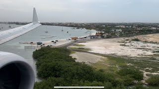 SPECTACULAR B737 Max8 landing at ARUBA’s Oranjestad Intl Airport AUA on American Airlines [upl. by Berglund]