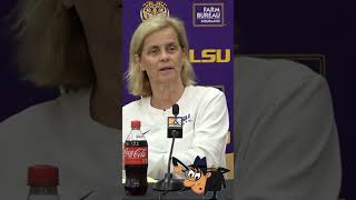 Kim Mulkey seems to let it slip that Van Lith won’t be back next season [upl. by Htez46]