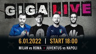 🔥⚽ GIGA LIVE MILANROMA i JUVENAPOLI  Serie A  Amici Sportivi LIVE FUORIGIOCO [upl. by Reiss]