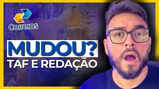 MUDOU TUDO TAF E REDAÇÃO NO CONCURSO DOS CORREIOS É REAL  Minha opinião com base em fatos [upl. by Delija558]