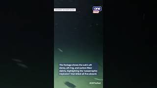 US Coast Guard reveals underwater footage of Titan Sub wreckage [upl. by Eisdnil]