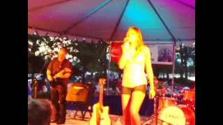 Country Music Singer Ayla Brown Performing Red Sox Song [upl. by Aikyt]