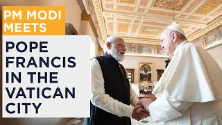 PM Modi meets Pope Francis in the Vatican City [upl. by Sperry]