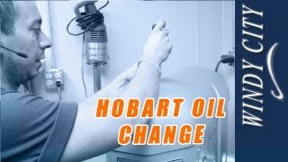 Hobart mixer oil change tutorial DIY changing oil on hobart Windy City Restaurant Parts [upl. by Aon]