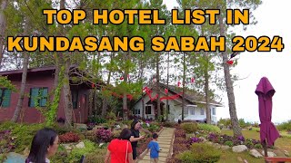 TOP HOTEL LIST IN KUNDASANG SABAH 2024 [upl. by Dianna]