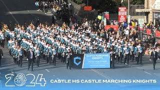 Castle HS Castle Marching Knights  2024 Pasadena Rose Parade [upl. by Bouton725]