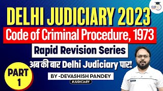 Introduction to CrPC  Lec 1  Delhi Judiciary 2023  StudyIQ Judiciary [upl. by Yroc]