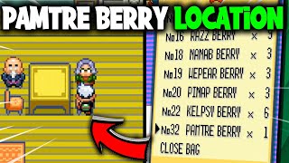 WHERE TO GET THE PAMTREE BERRY ON POKEMON EMERALD [upl. by Nosreve]