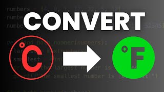 Using Python to Convert Celsius to Fahrenheit  EASY CHALLENGE [upl. by Hoeve173]