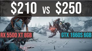 GTX 1660 Super vs RX 5500 XT 8GB test in 6 games  1080p [upl. by Uis521]