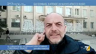 Cristiano Tinazzi da Kramatorsk quotQui intorno non cè più quasi nessuno ogni giorno vanno [upl. by Caressa]