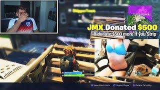 I Asked An Attractive Fortnite Streamer to STR1P AND this Happened [upl. by Airetnuhs]